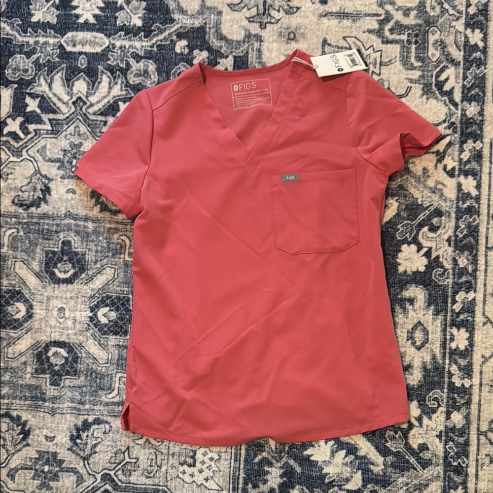 FIGS Scrub Top Women's Pink